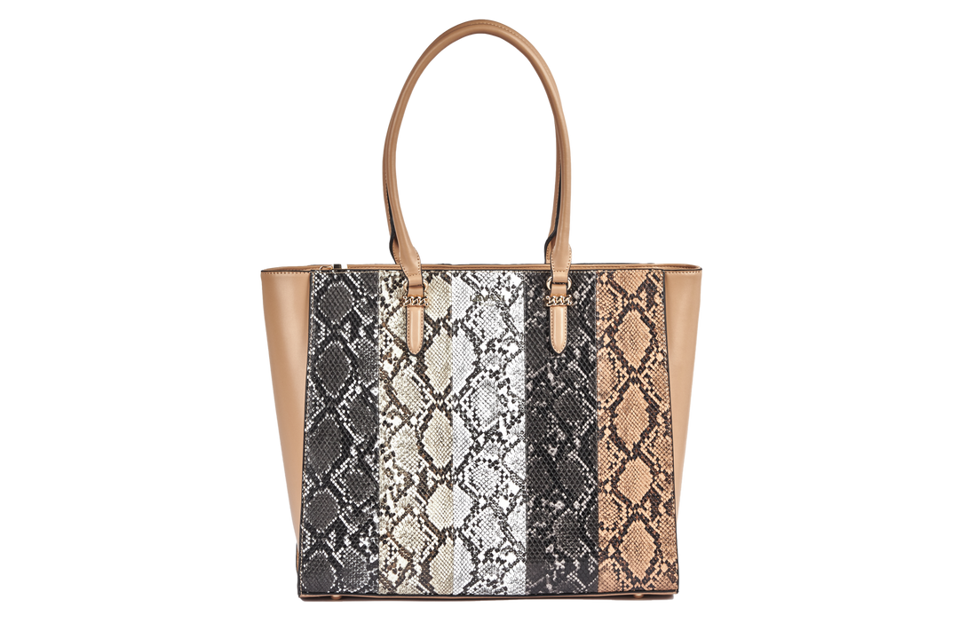 Snakeskin tote purse sale